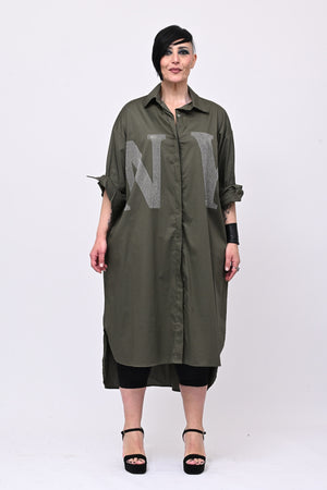 Abito camicia NY - Verde militare