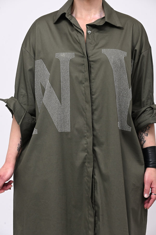Abito camicia NY - Verde militare