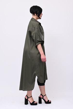 Abito camicia NY - Verde militare