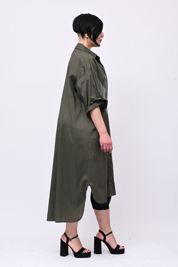 Abito camicia NY - Verde militare