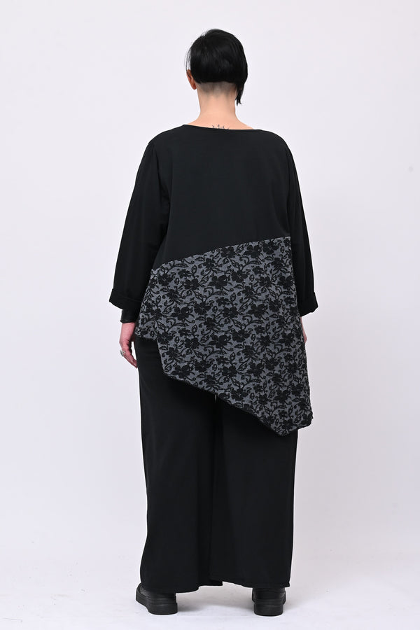 Completo felpa spugna - Nero