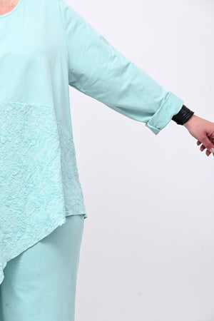 Completo felpa spugna - Menta