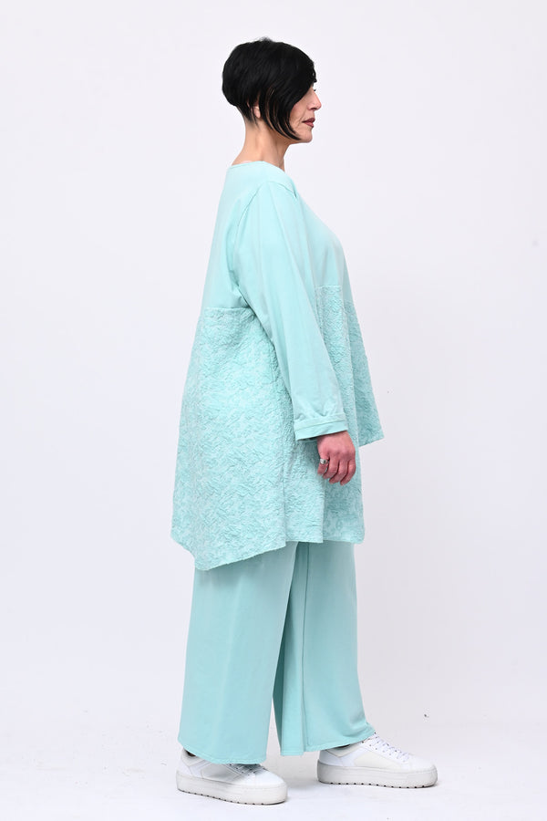 Completo felpa spugna - Menta
