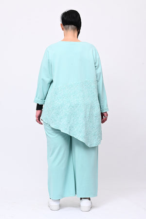 Completo felpa spugna - Menta