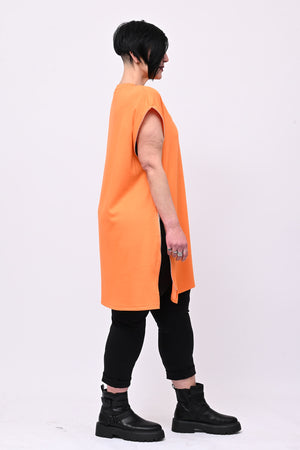 Maglia doppia zip - Arancio fluo