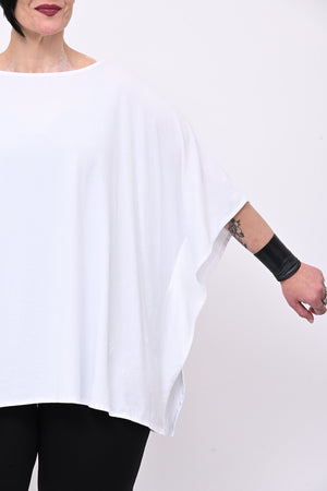 Maglia monospalla over - Bianco