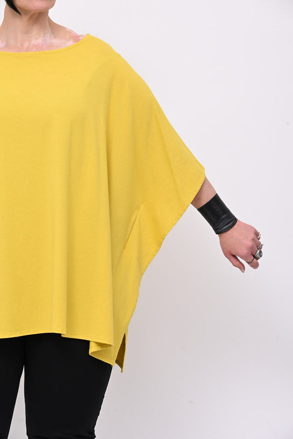 Maglia monospalla over - Senape