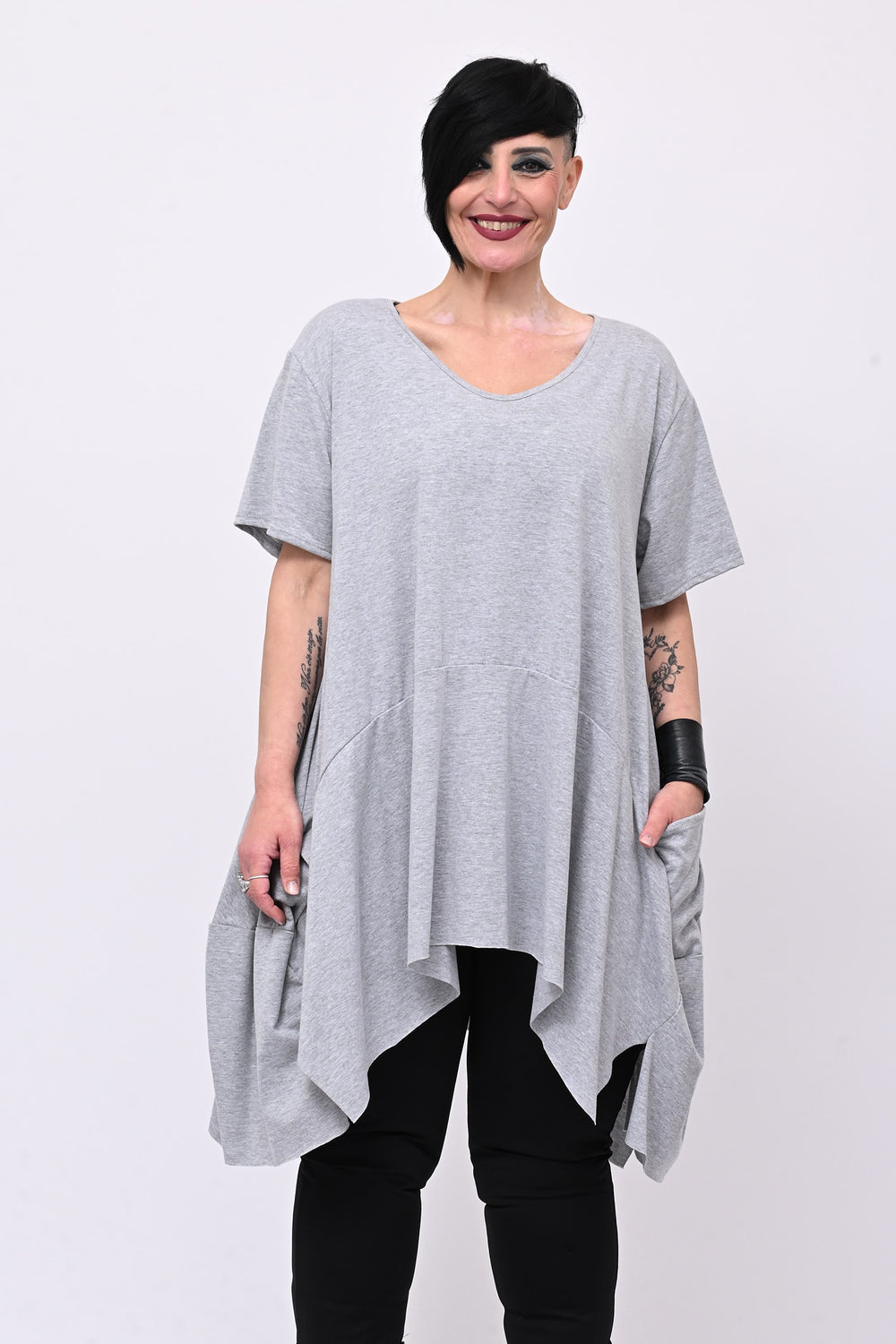 Maximaglia punte tasche - Grigio