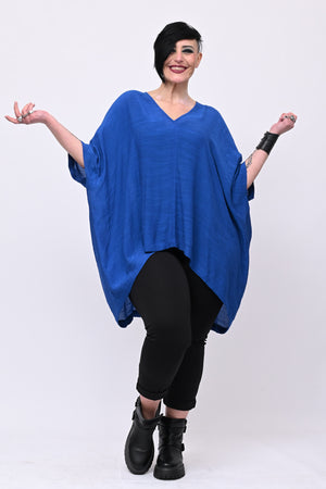 Maglia fazzoletto striature - Blue royal