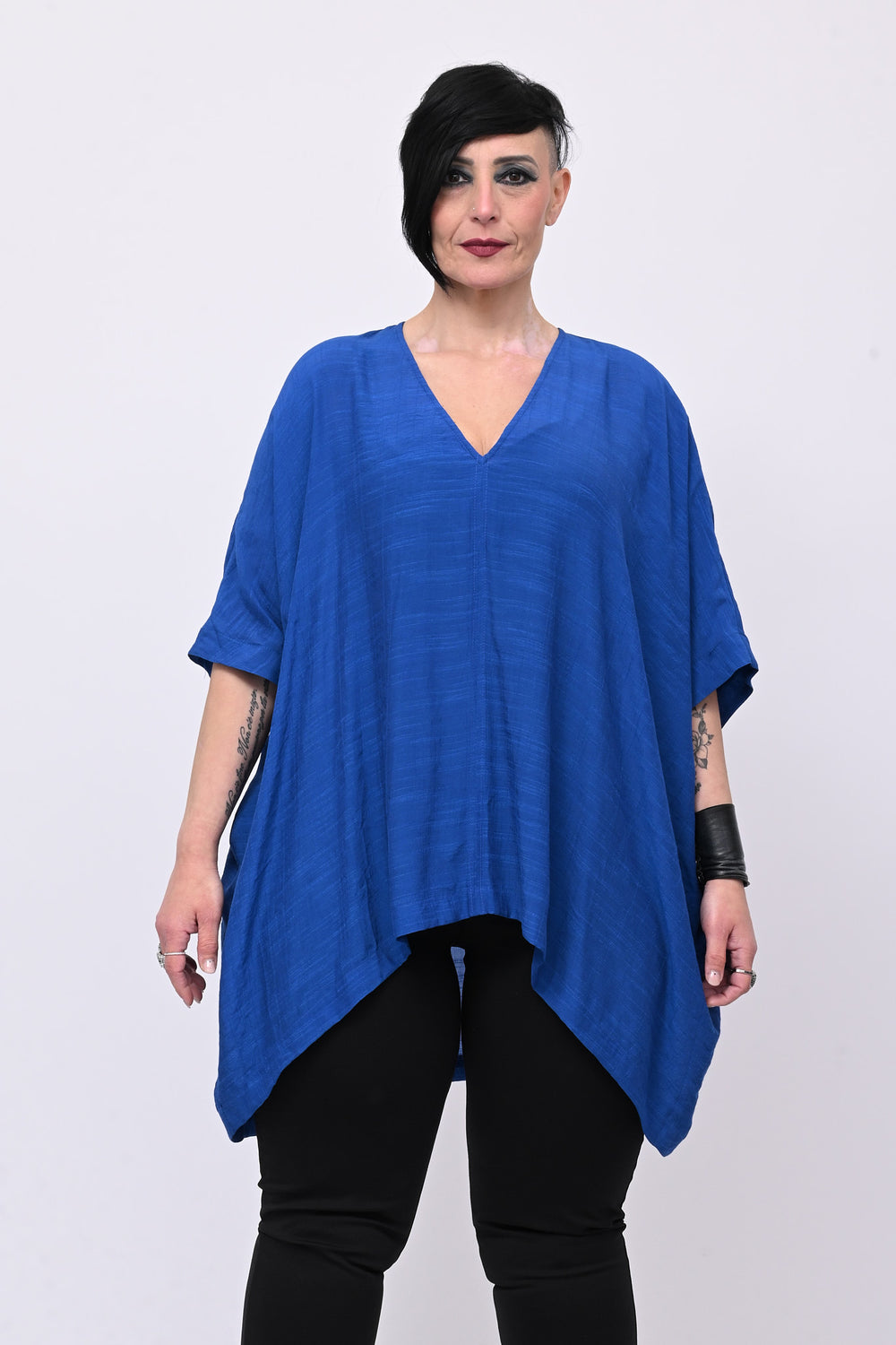 Maglia fazzoletto striature - Blue royal