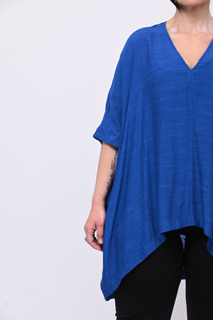 Maglia fazzoletto striature - Blue royal