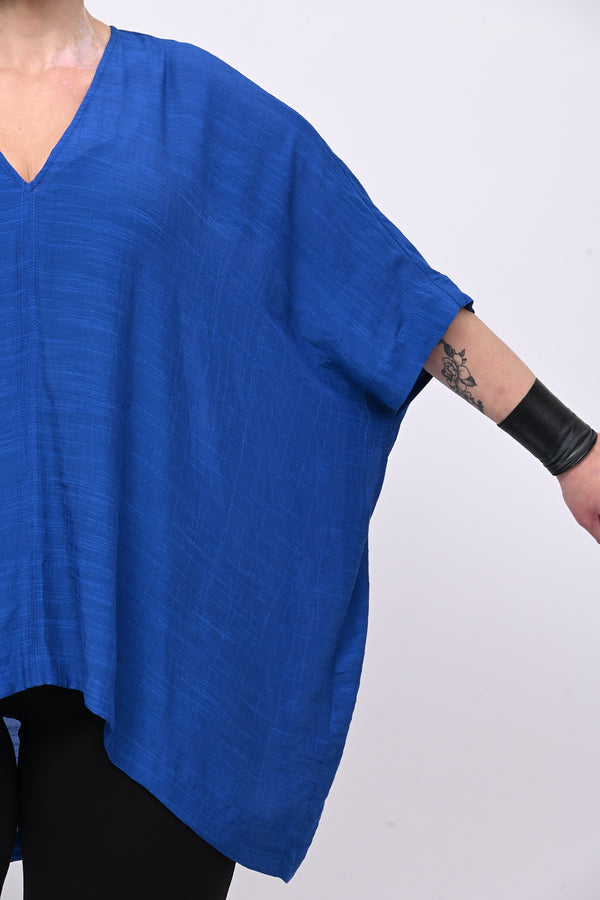 Maglia fazzoletto striature - Blue royal