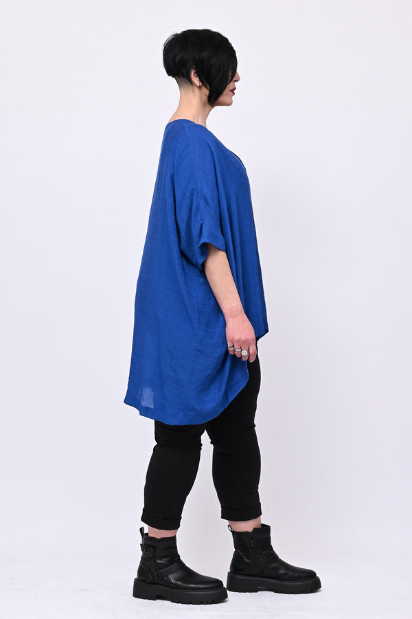 Maglia fazzoletto striature - Blue royal