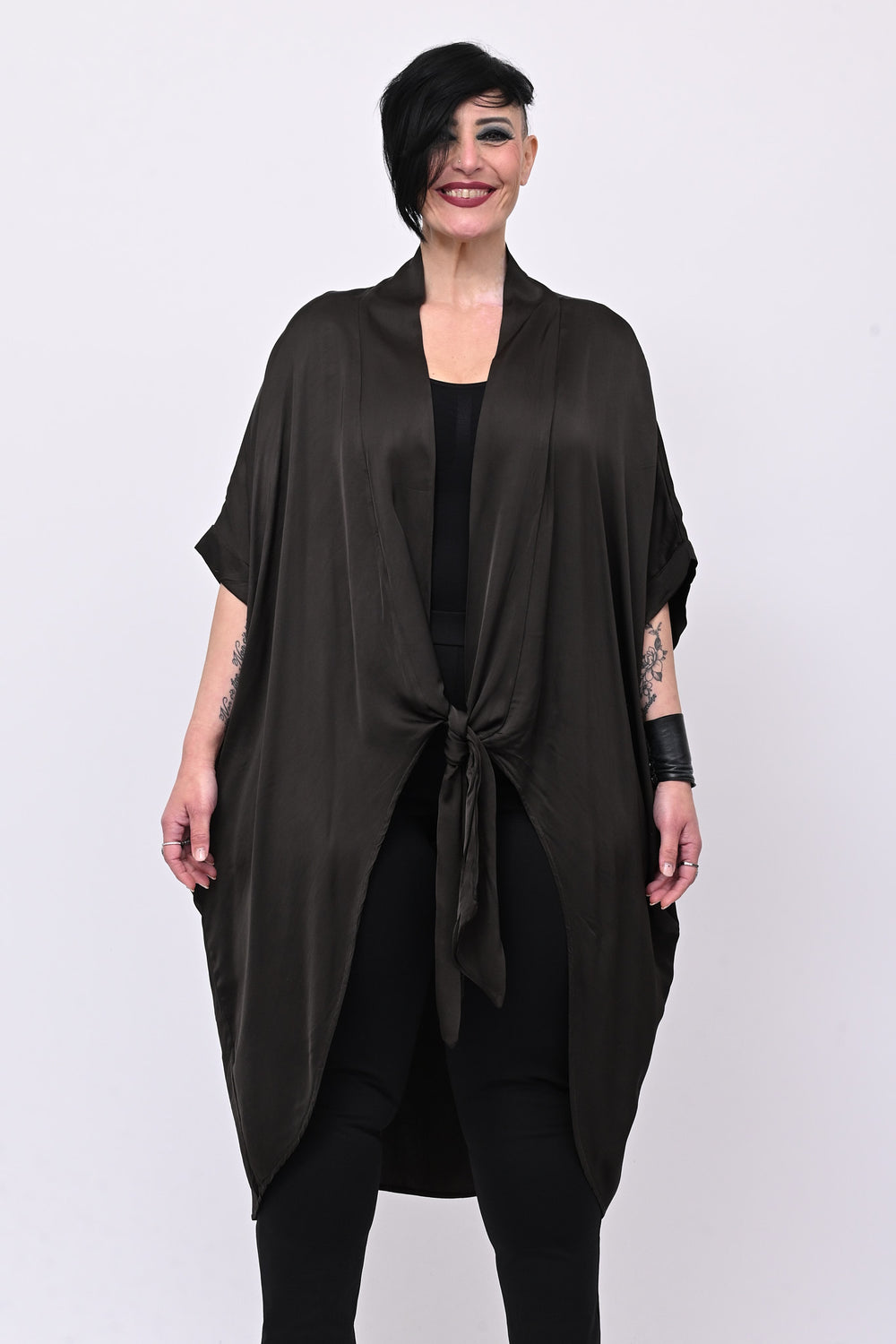 Kimono raso nodo - Moro