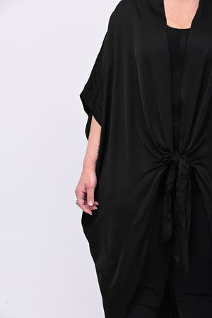 Kimono raso nodo - Nero