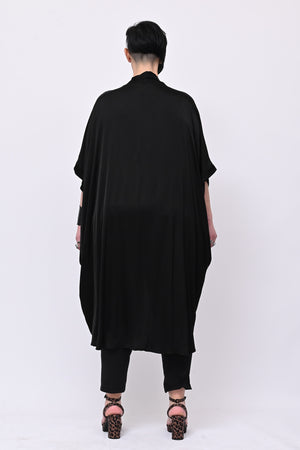 Kimono raso nodo - Nero