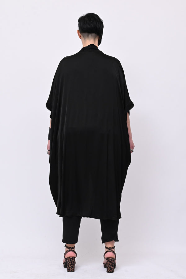 Kimono raso nodo - Nero