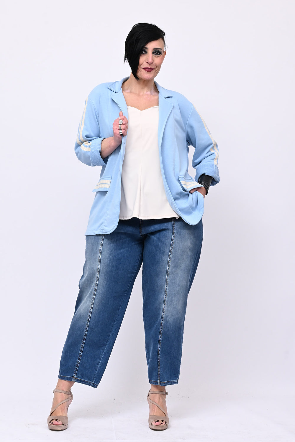 Giacca felpa sport - Cielo