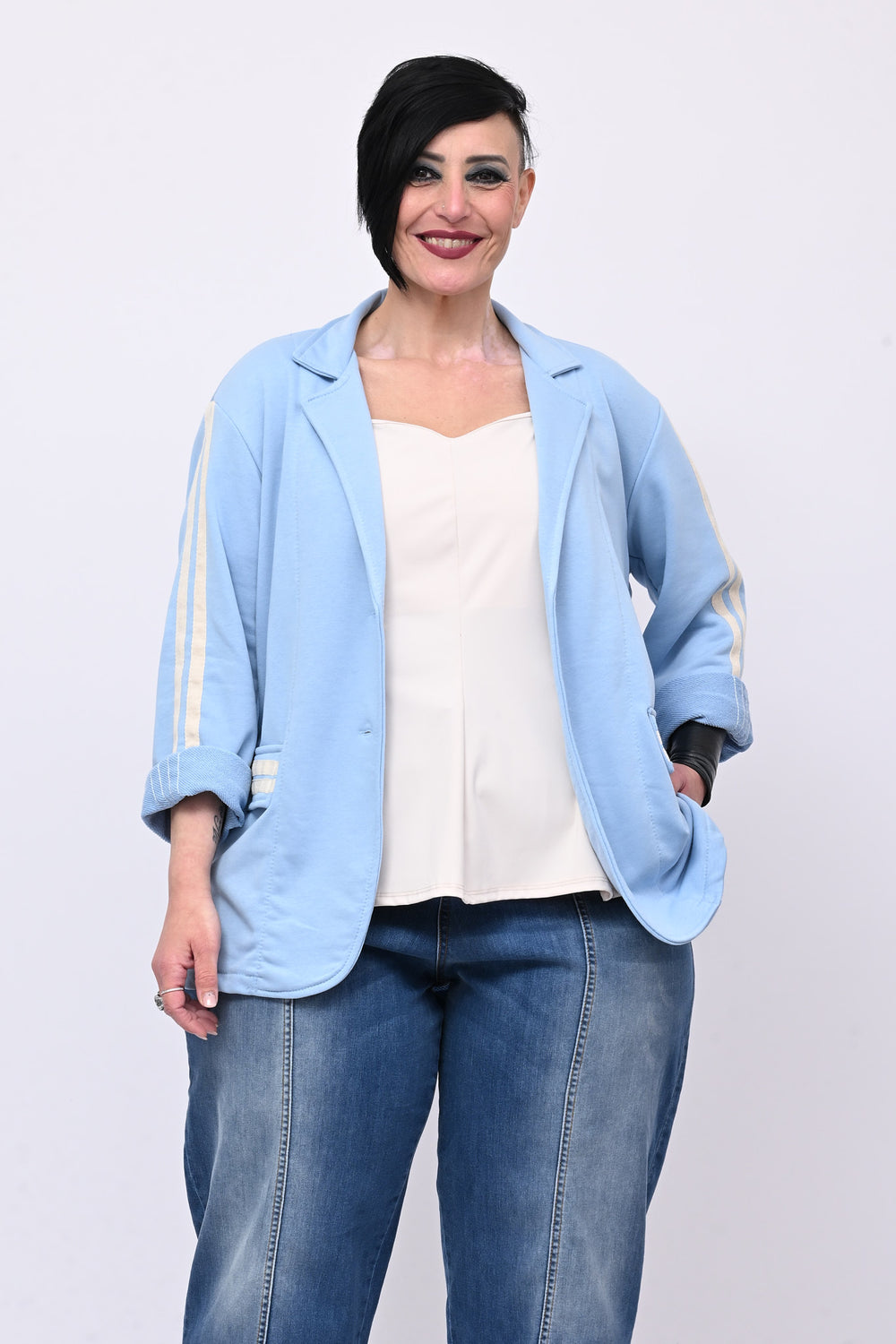Giacca felpa sport - Cielo