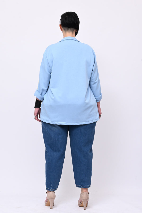 Giacca felpa sport - Cielo