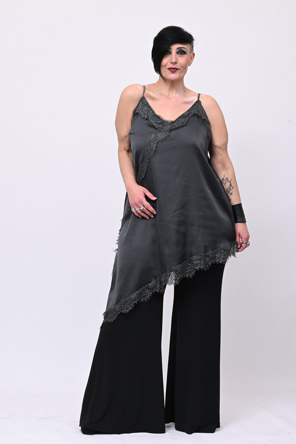 Maxi top punte - Grigio