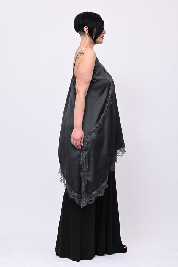 Maxi top punte - Grigio
