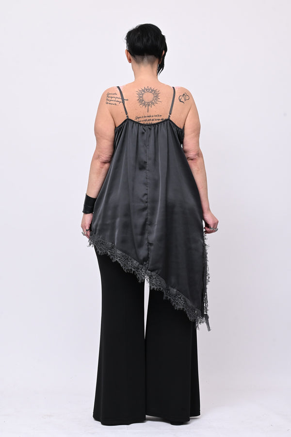 Maxi top punte - Grigio