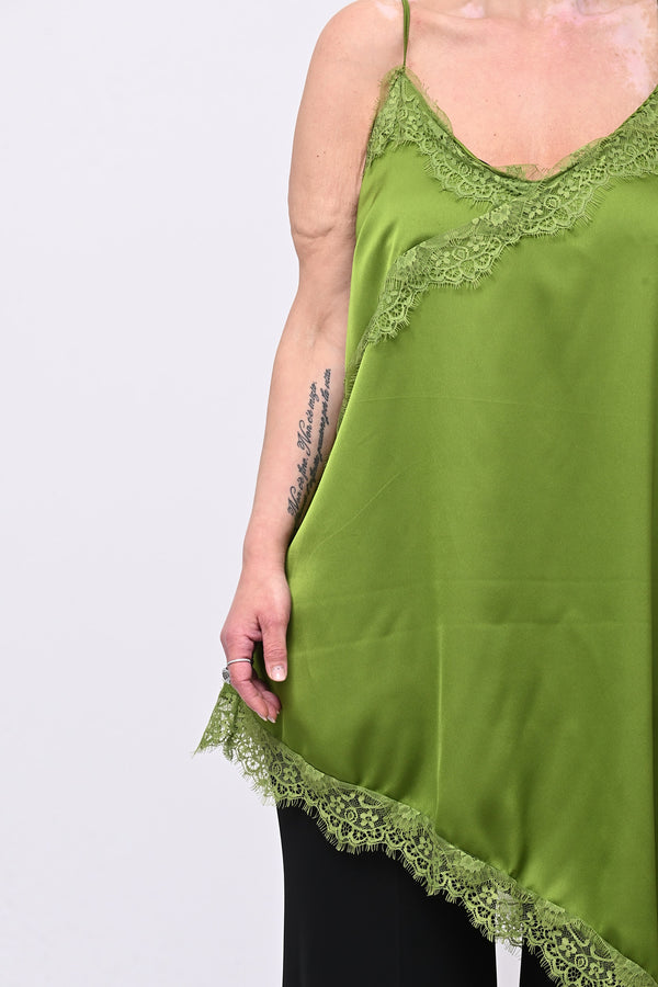 Maxi top punte - Verde mela