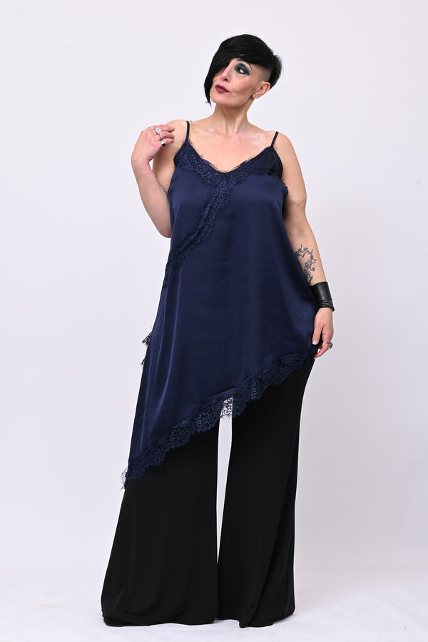 Maxi top punte - Blu