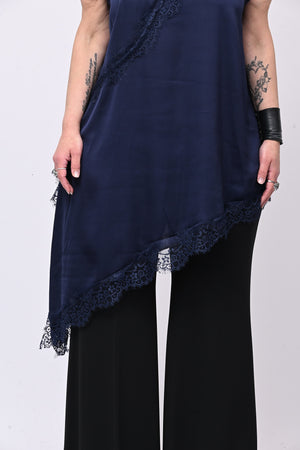 Maxi top punte - Blu