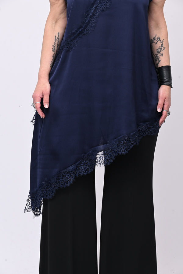 Maxi top punte - Blu