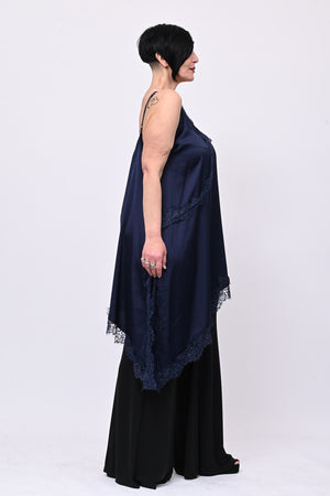 Maxi top punte - Blu