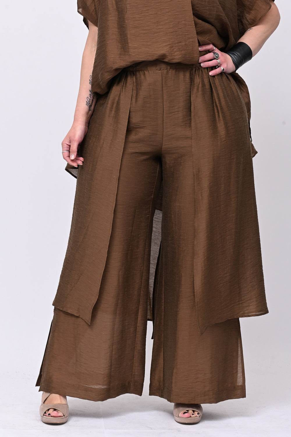 Pantalone doppio pannello - Cioccolato