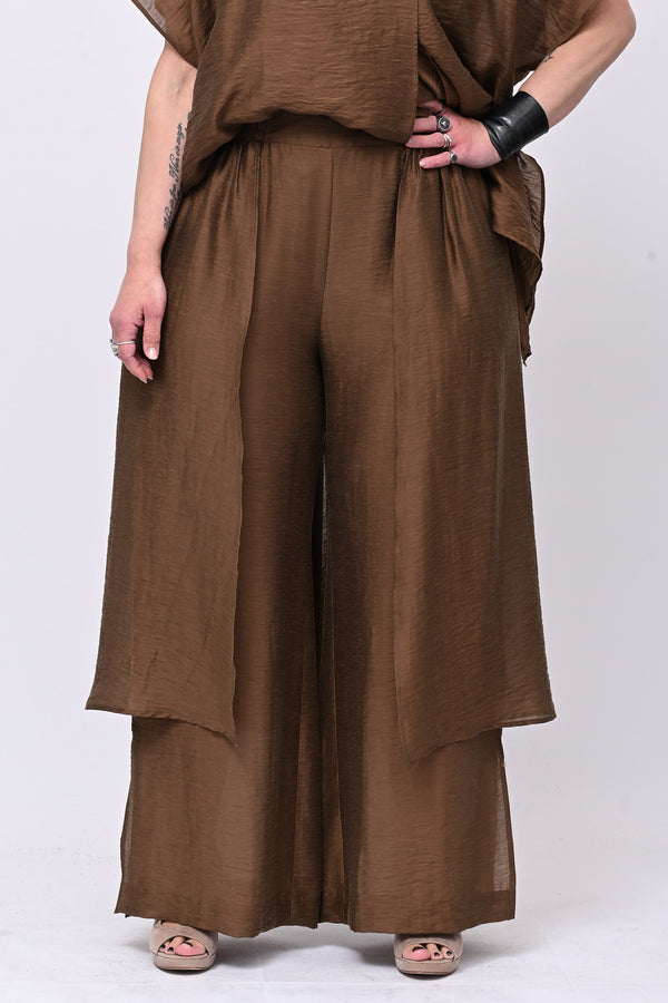 Pantalone doppio pannello - Cioccolato