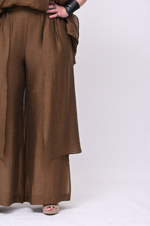 Pantalone doppio pannello - Cioccolato