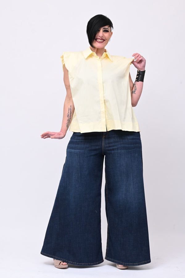 Camicia spalla arricciata - Mimosa