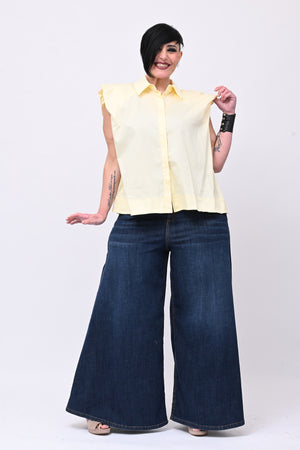 Jeans Palazzone - Blu basic