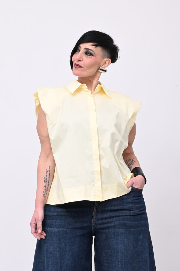 Camicia spalla arricciata - Mimosa
