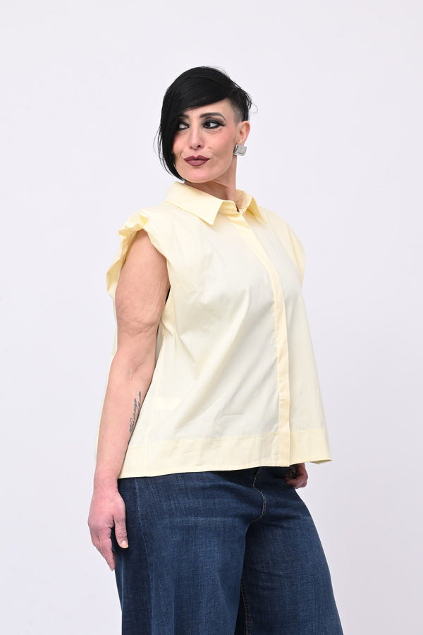 Camicia spalla arricciata - Mimosa