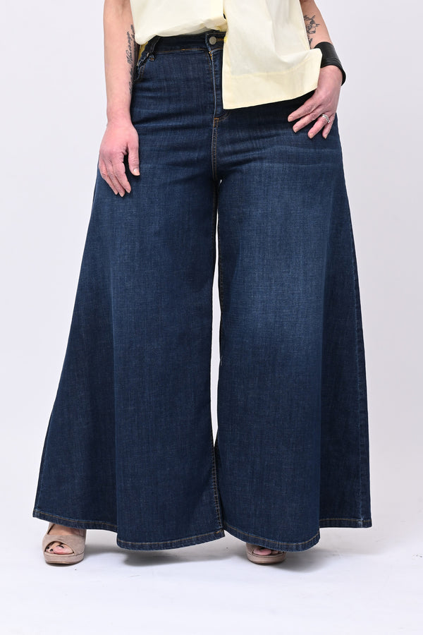 Jeans Palazzone - Blu basic