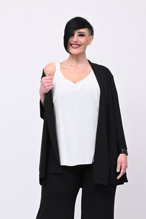 Top crepe balza - Bianco