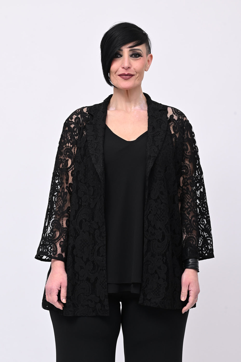 Blazer pizzo - Nero