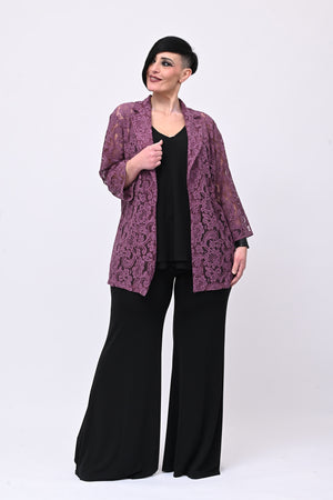Top crepe balza - Nero