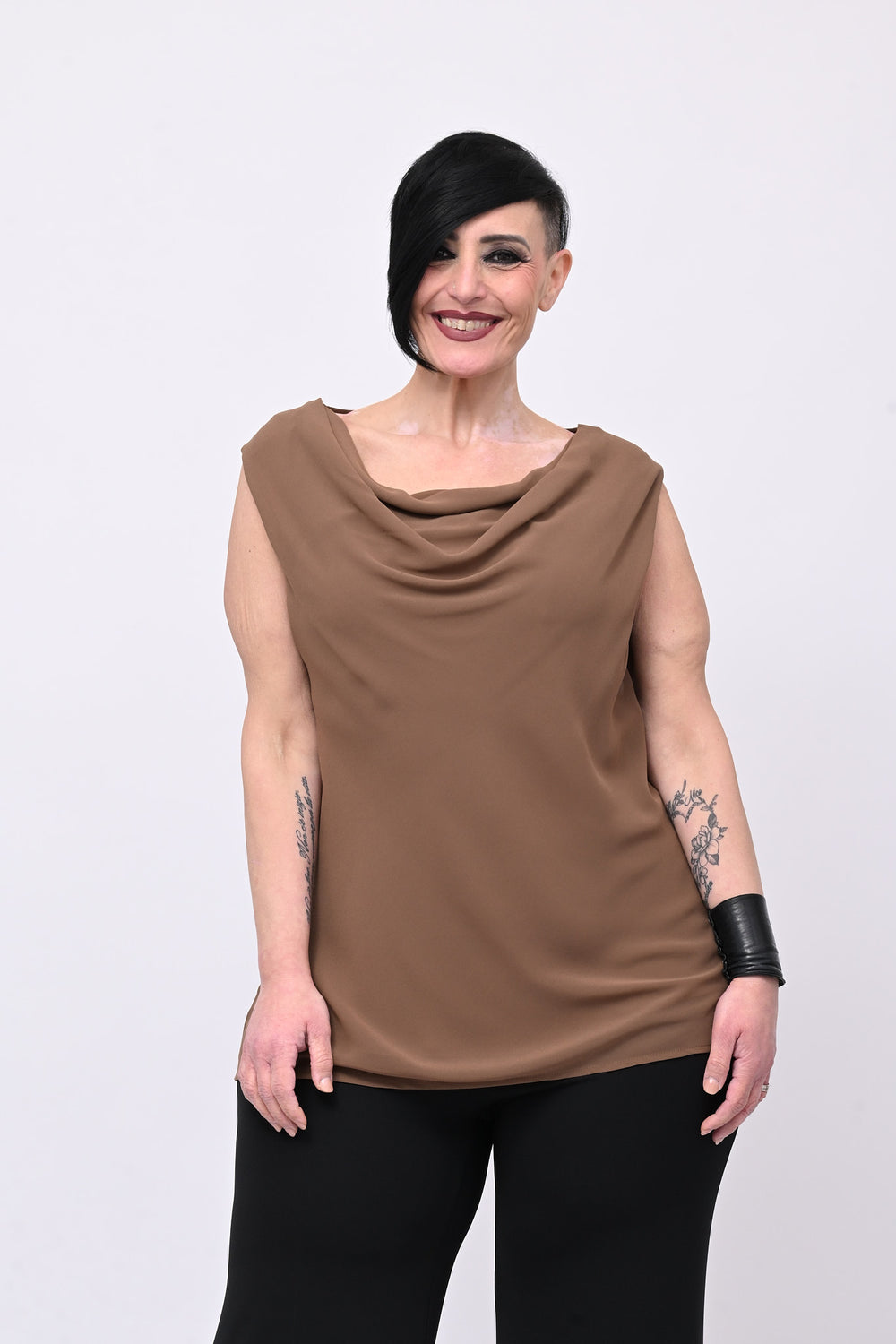 Top scollo cratere - Tabacco