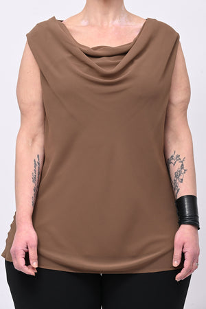 Top scollo cratere - Tabacco