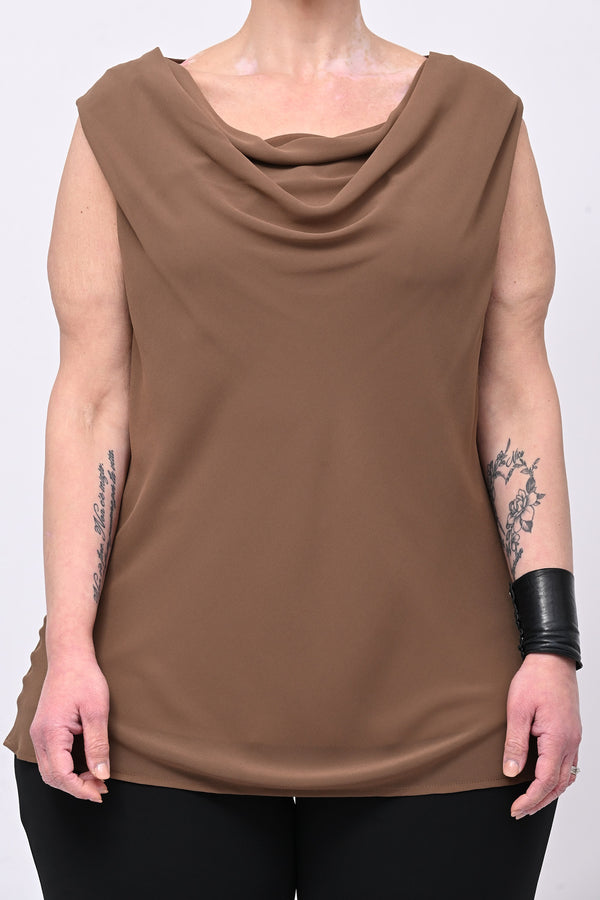 Top scollo cratere - Tabacco