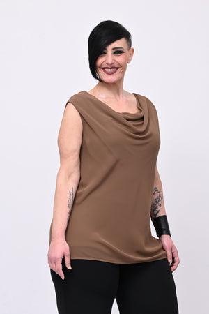 Top scollo cratere - Tabacco