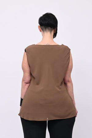 Top scollo cratere - Tabacco