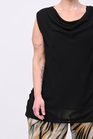 Top scollo cratere - Nero