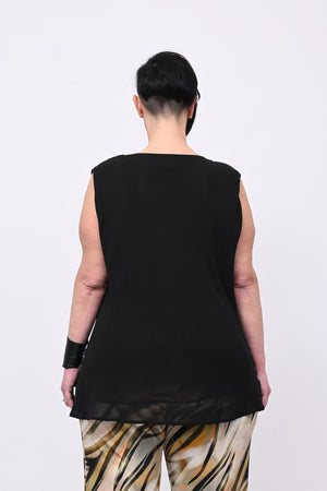 Top scollo cratere - Nero